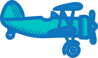 Animated decorative airplane