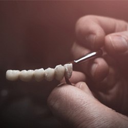 Painting replacement teeth