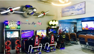 Kid friendly dental office waiting room in Dallas