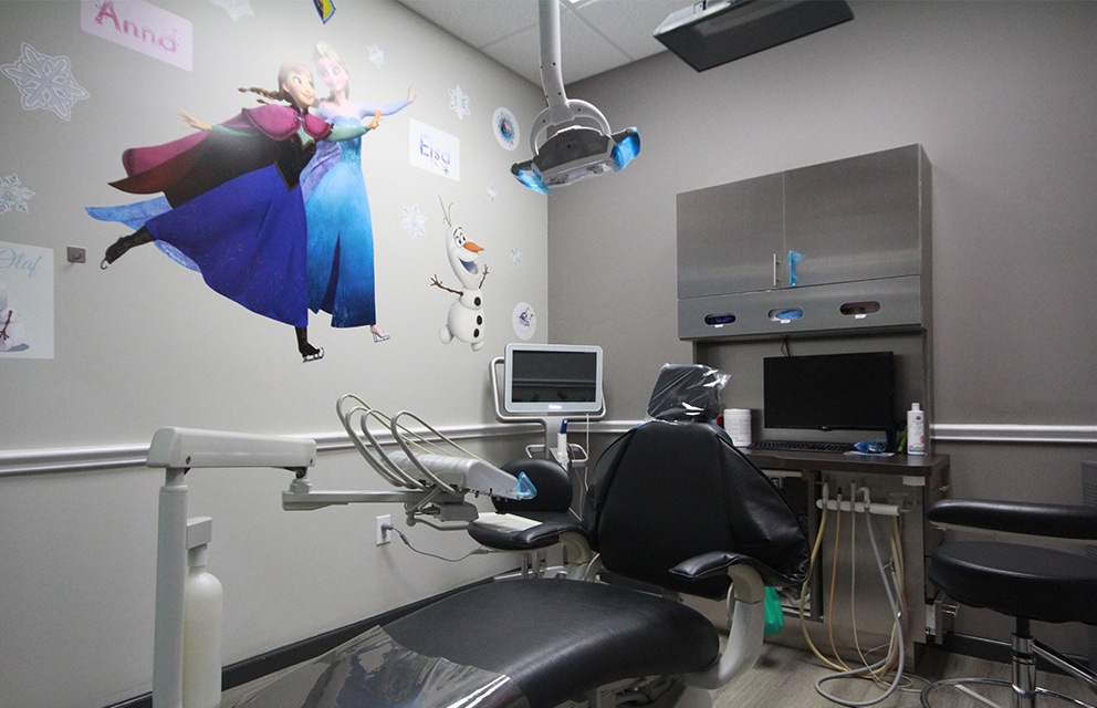 Kid friendly dental treatment room